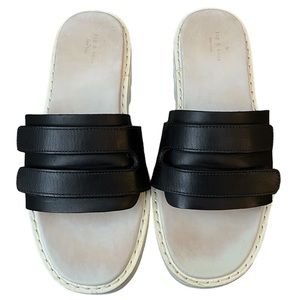Rag & Bone Seldon Leather Platform Slide Sandals